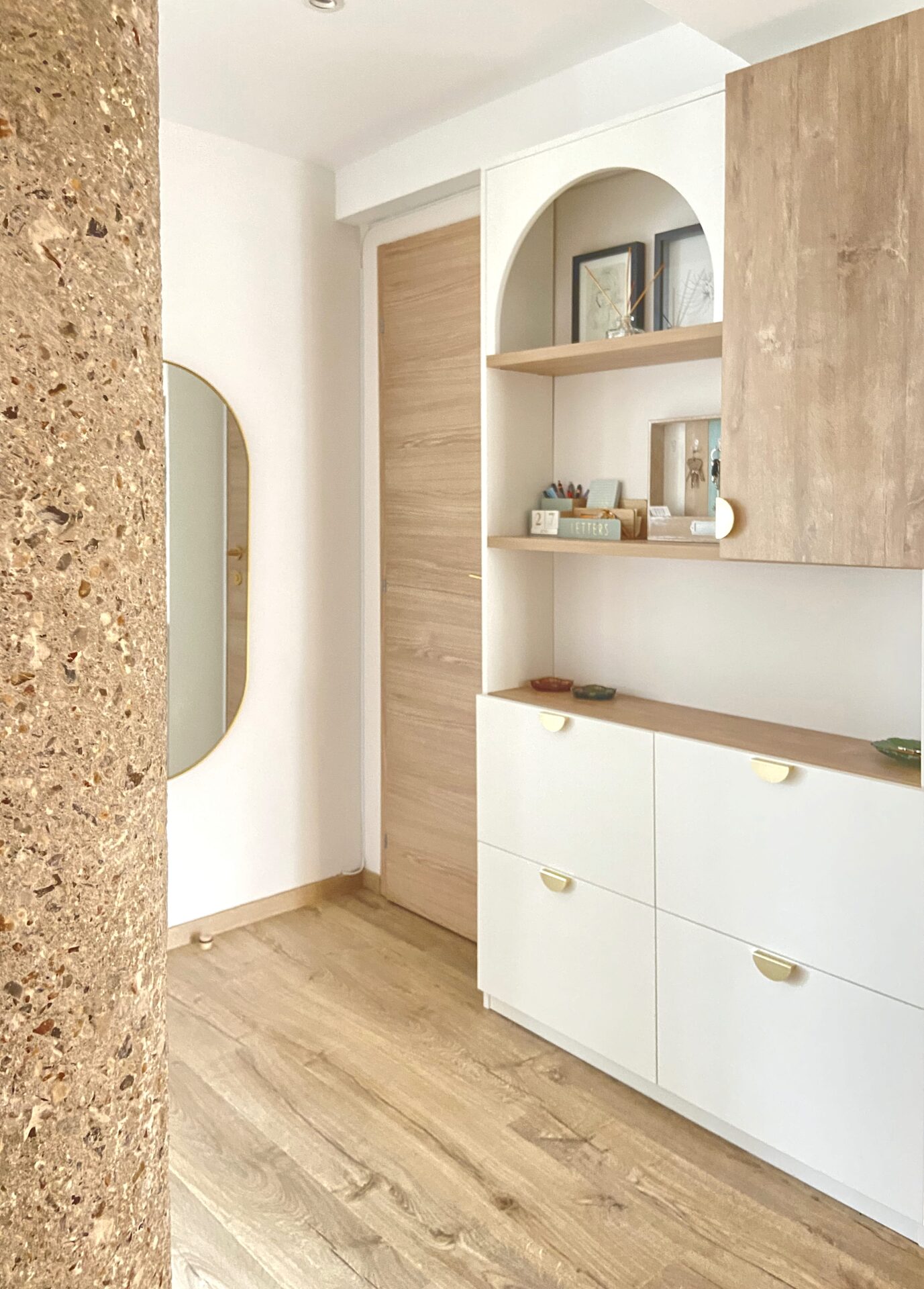 Entrée appartement Perret Le Havre — DT Design